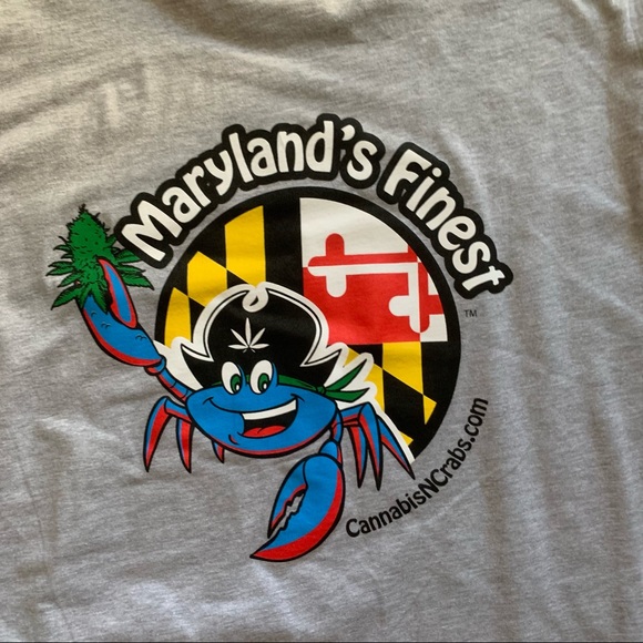 Cannabis N Crab’s grey long sleeve // Size Large - Picture 4 of 4